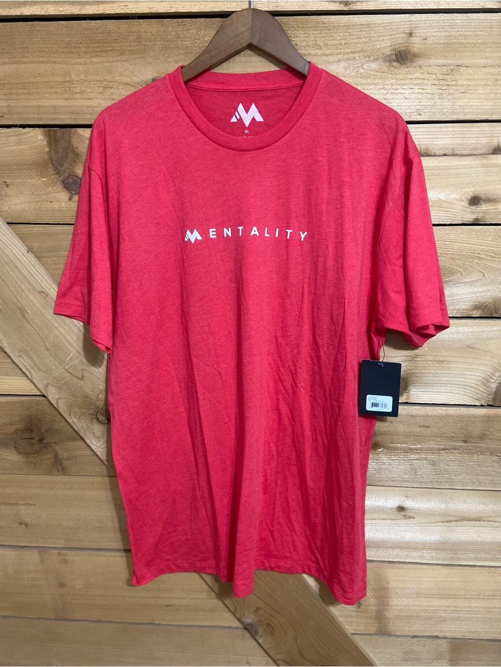 Mentality Red Logo Crew Neck T-Shirt